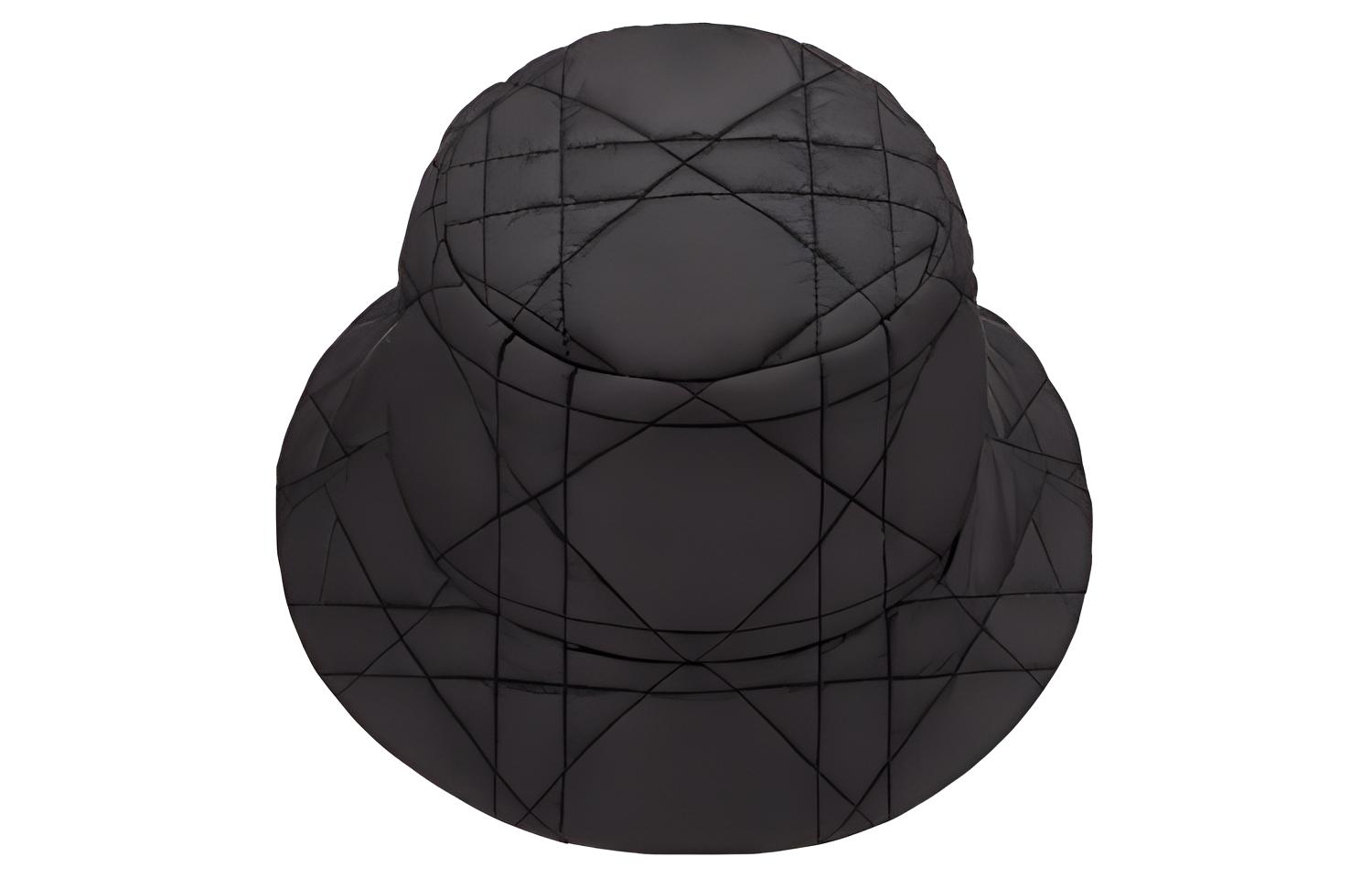 (Women) Dior Teddy-D Oversized Cannage Fisherman Hat  Black - FW22 Release 25GCA923A153-C900