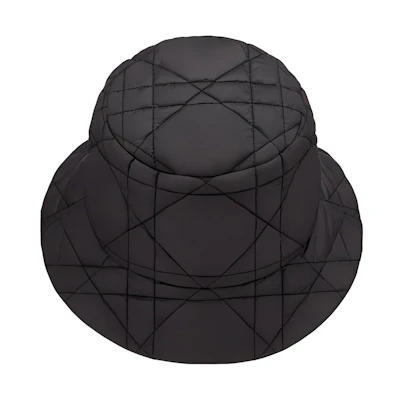 (Women) Dior Teddy-D Oversized Cannage Fisherman Hat Black - FW22 Release 25GCA923A153-C900