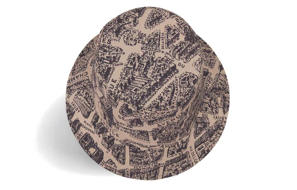 Purchase (W) DIOR Teddy-D Topi Bucket Wanita Coklat Motif Reversible. 32CPA923I130-C132