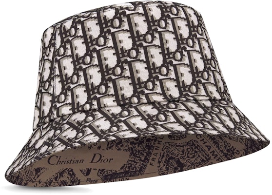 (Women) DIOR Teddy-D Reversible Printed Bucket Hat for Women in Brown. 32CPA923I130-C132 Details for (Women) DIOR Teddy-D Reversible Printed Bucket Hat for Women in Brown. 32CPA923I130-C132