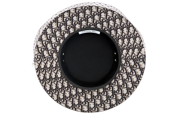 Lookbook (W) 디올 테디-D 와이드 브림 코튼 여성 버킷햇. 95TDD924G130-C900