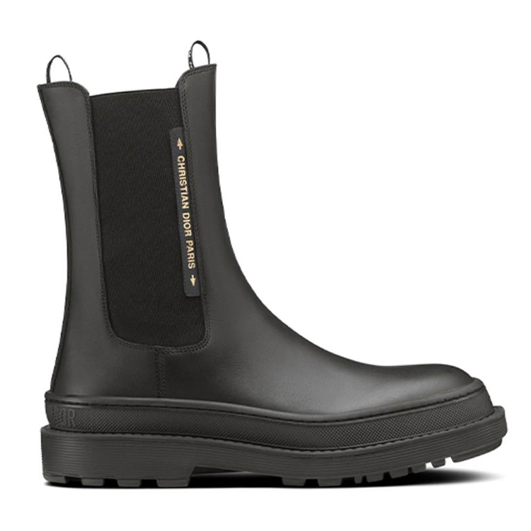 Order (W) Dior Trial Leder High-Top Chelsea Stiefel ''Schwarze Mode'' KCI712VEA_S900