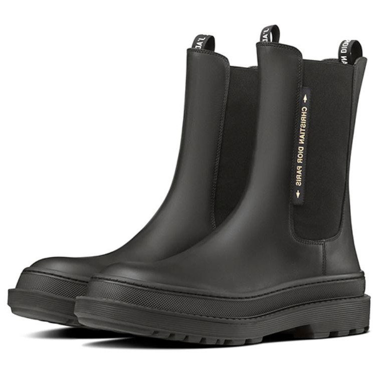 Lookbook (W) Dior Trial Leder High-Top Chelsea Stiefel ''Schwarze Mode'' KCI712VEA_S900
