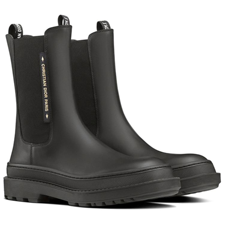 Shop (W) Dior Trial Leder High-Top Chelsea Stiefel ''Schwarze Mode'' KCI712VEA_S900
