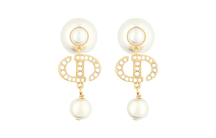 (Women) DIOR Tribales Pearl Star Rhinestone Resin Earrings for Women. E1811TRICY-D301 圖 3