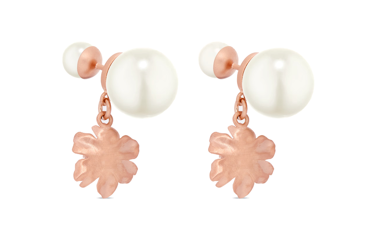 (Women) DIOR Tribales Peony Flower Earrings  Pink E2828WOMRS-D10W 圖 5