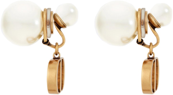 (Women) DIOR Tribales Vintage Clip-On Gold Resin Pearl Earrings for Women. E2073WOMRS-D908 Lookbook (Women) DIOR Tribales Vintage Clip-On Gold Resin Pearl Earrings for Women. E2073WOMRS-D908