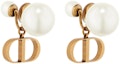Shop (Women) DIOR Tribales Vintage Clip-On Gold Resin Pearl Earrings for Women. E2073WOMRS-D908
