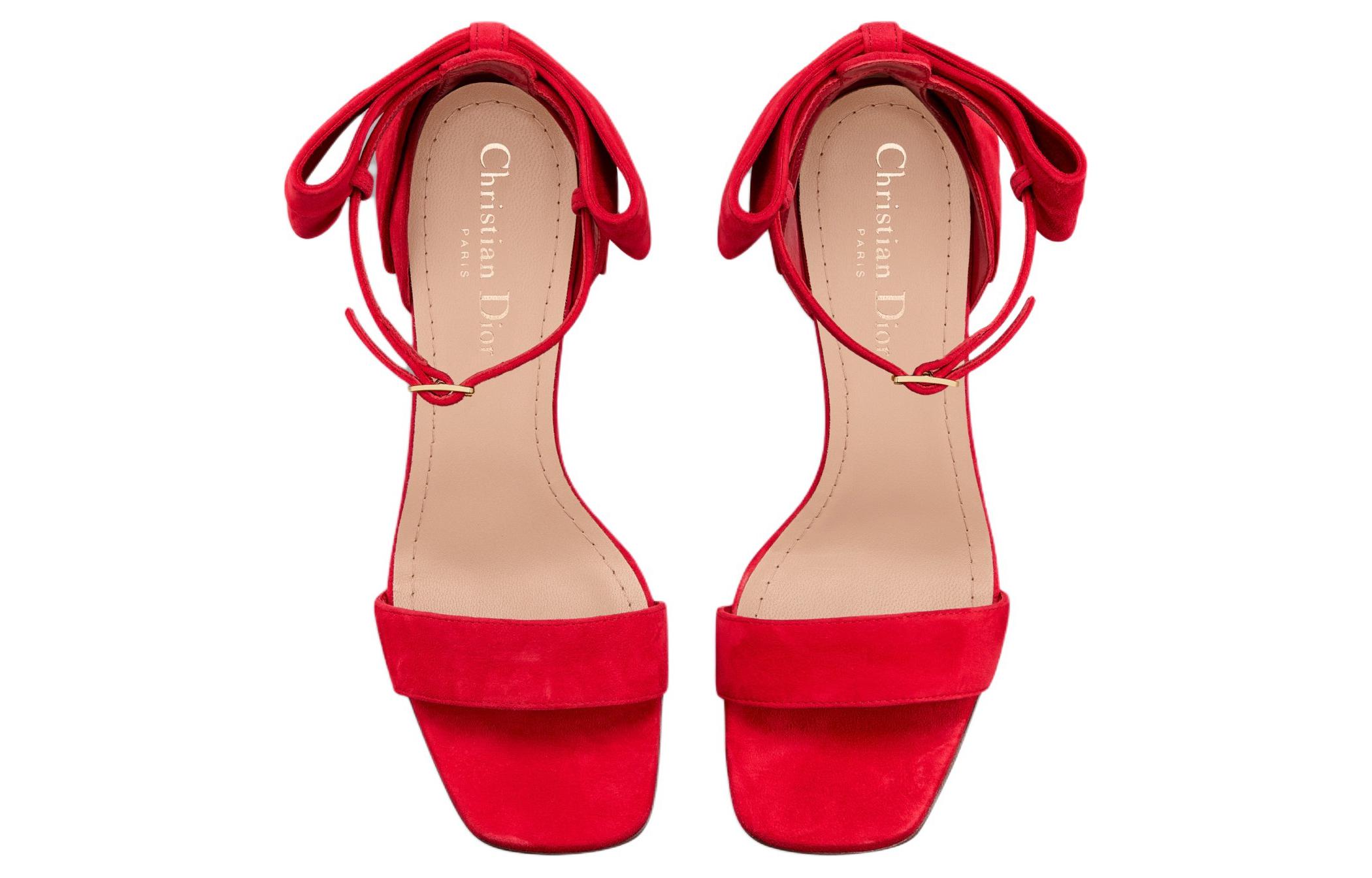 (W) Dior Velour CMFTable Slide Sandal 'Red' 圖 5