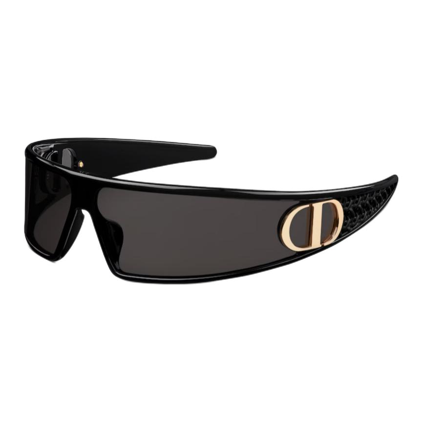 (Women) DIOR VeryDior M1U Irregular Black Sunglasses with Logo and Metal Details VERYM1UXR