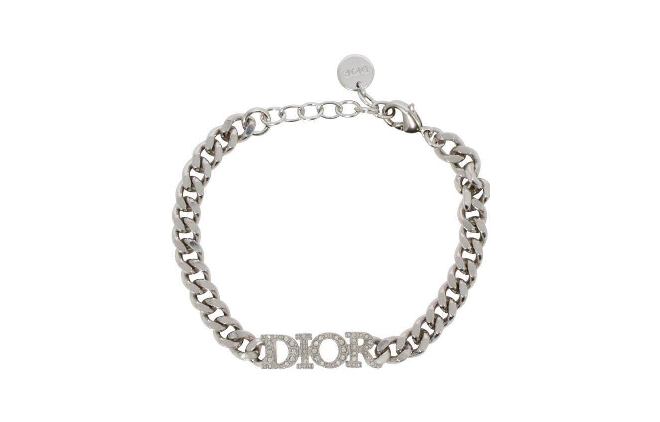 (Women) DIOR Vintage Double G Elegant Bracelet Silver B1506DVOCY13S