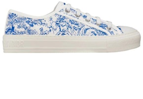 DIOR 迪奧 Walk 刺繡棉布低幫板鞋 女款 亮藍色 Order DIOR 迪奧 Walk 刺繡棉布低幫板鞋 女款 亮藍色