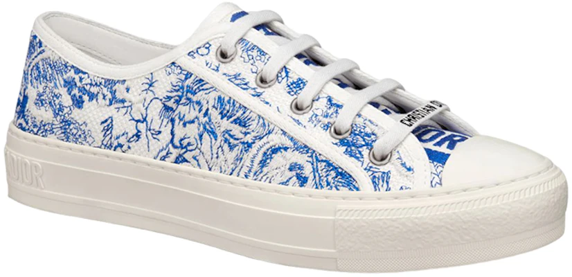 (W) 迪奥 Walk 刺绣帆布低帮鞋 '亮蓝色' KCK211TJU_S60W Lookbook (W) 迪奥 Walk 刺绣帆布低帮鞋 '亮蓝色' KCK211TJU_S60W