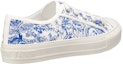 Shop (W) Dior Walk Kanvas Bordir Low-Top 'Bright Blue' KCK211TJU_S60W
