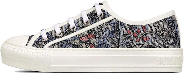 DIOR 迪奥 Walk‘n‘Dior 棉布 刺繡 低幫 時尚板鞋 女款 藍色 Buy DIOR 迪奥 Walk‘n‘Dior 棉布 刺繡 低幫 時尚板鞋 女款 藍色