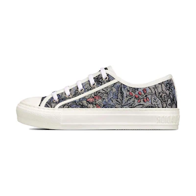 (W) Dior Walk'n'Dior 'Blue Embroidered Canvas Low-Top'