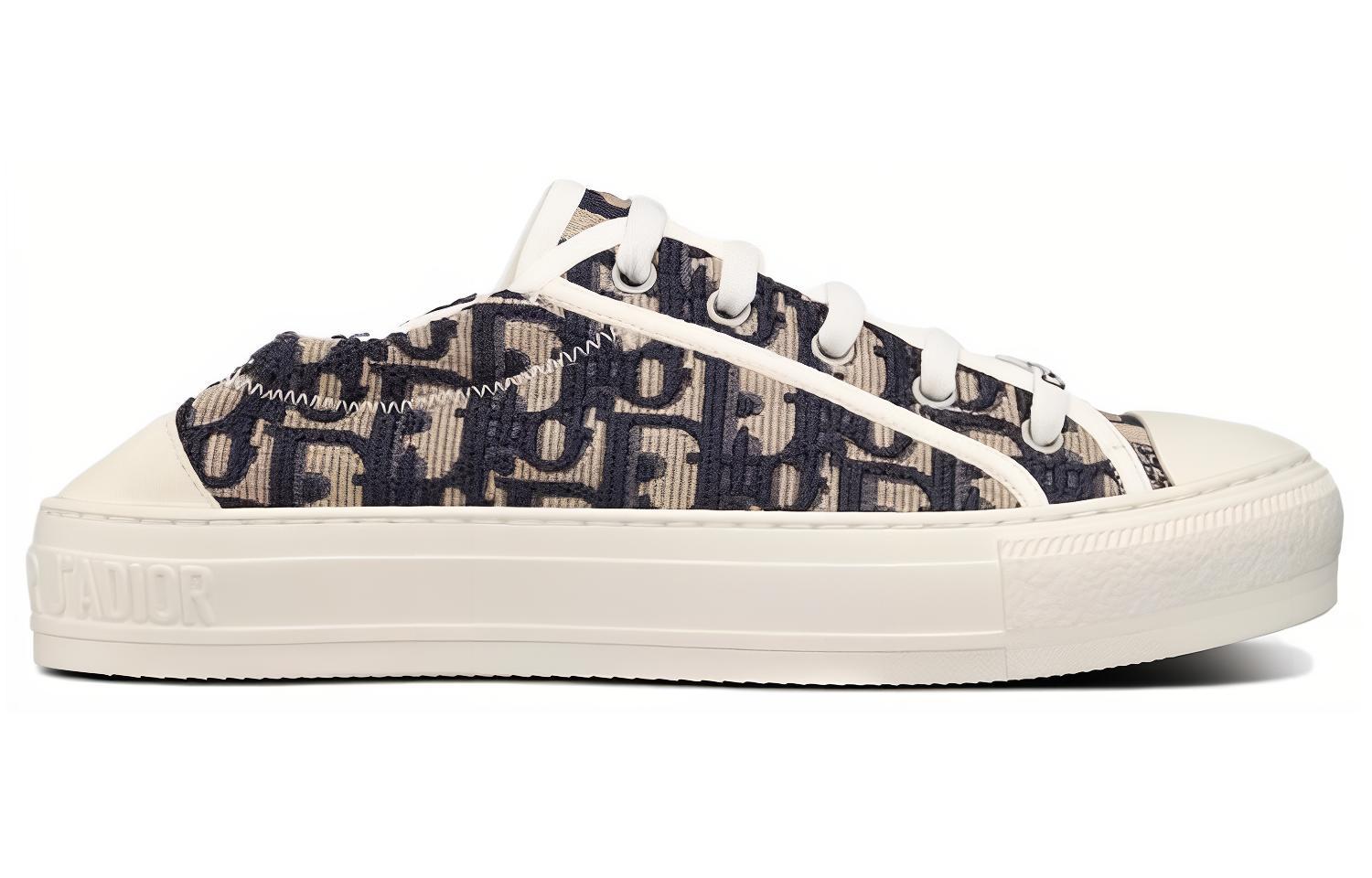 Order (W) Dior Walk'n'Dior 'Kanvas Sulaman Biru Gelap Low-Top' KCK351POB_S56B