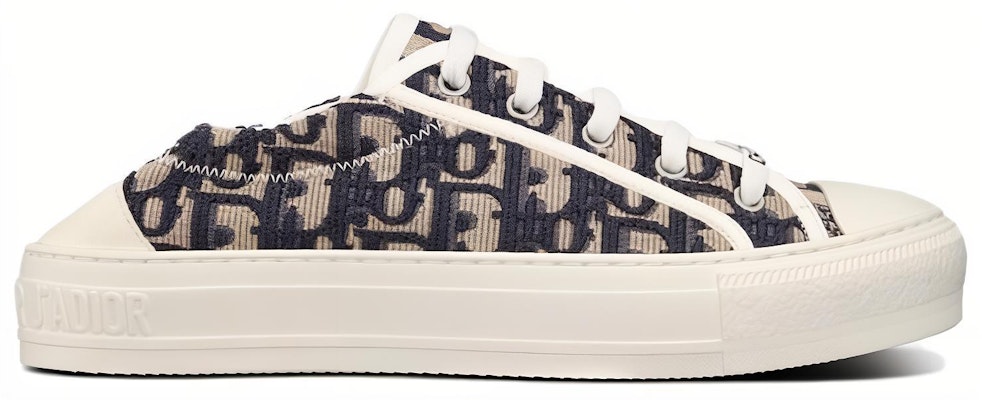 (Women) Dior Walk'n'Dior 'Deep Blue Embroidered Canvas Low-Top' KCK351POB_S56B Order (Women) Dior Walk'n'Dior 'Deep Blue Embroidered Canvas Low-Top' KCK351POB_S56B