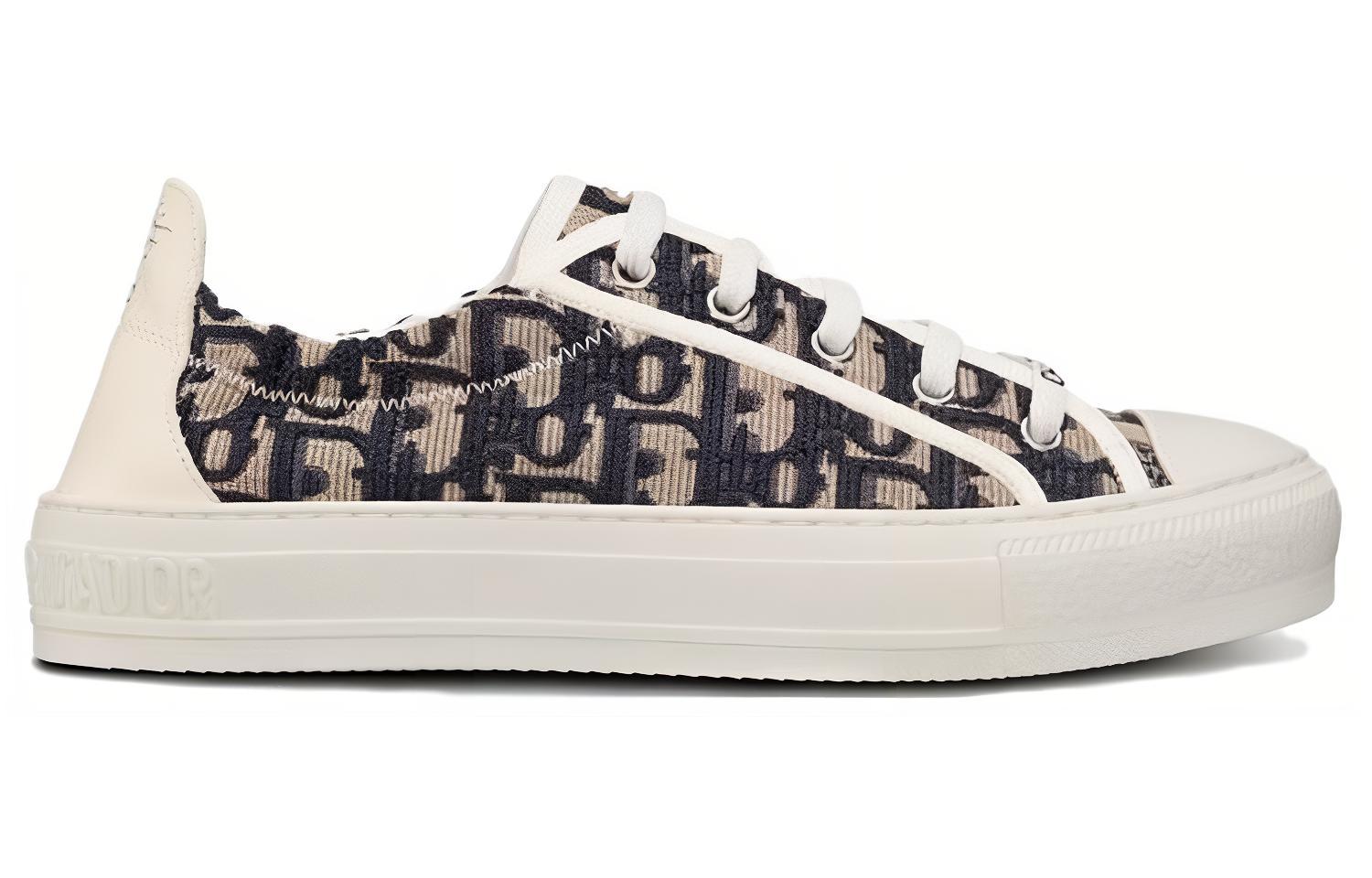 Lookbook (W) Dior Walk'n'Dior 'Kanvas Sulaman Biru Gelap Low-Top' KCK351POB_S56B