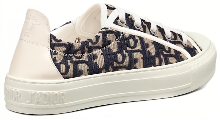 (Women) Dior Walk'n'Dior 'Deep Blue Embroidered Canvas Low-Top' KCK351POB_S56B Purchase (Women) Dior Walk'n'Dior 'Deep Blue Embroidered Canvas Low-Top' KCK351POB_S56B