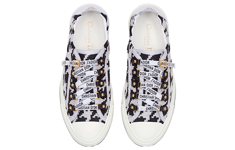 (W) Dior Walk'n'Dior 'Houndstooth Embroidery Black and White' 圖 4