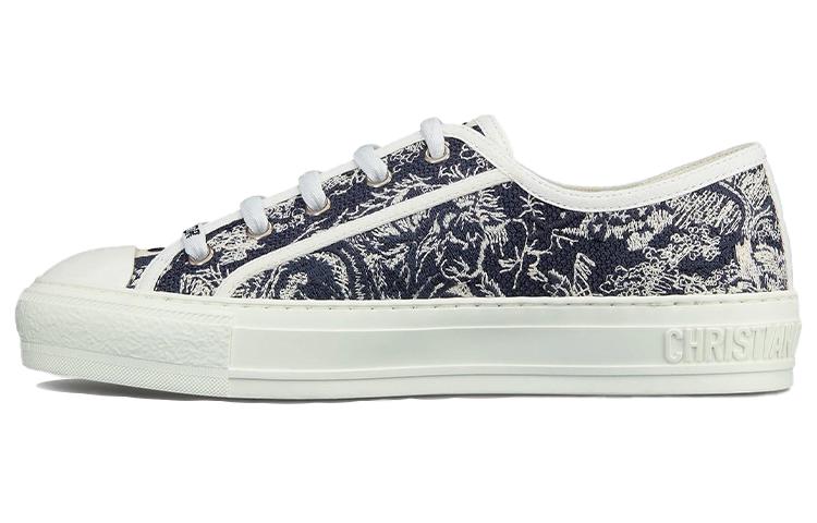 (Women) Dior Walk'n'Dior 'Toile de Jouy Embroidery' Low-Top Sneaker 'Navy' KCK211TJE_S36W