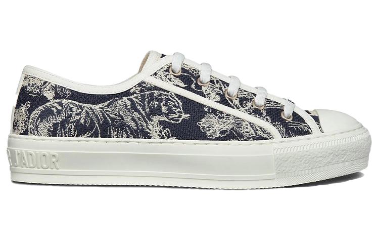 Order (W) Dior Walk'n'Dior 'Sulam Toile de Jouy' Sneaker Rendah 'Navy' KCK211TJE_S36W