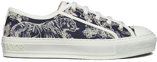 (W) 迪奥 Walk'n'Dior "Jouy 织锦" 低帮运动鞋 '海军蓝' KCK211TJE_S36W Order (W) 迪奥 Walk'n'Dior "Jouy 织锦" 低帮运动鞋 '海军蓝' KCK211TJE_S36W