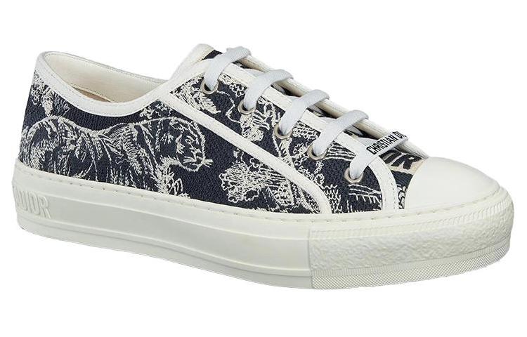 Lookbook (W) Dior Walk'n'Dior 'Sulam Toile de Jouy' Sneaker Rendah 'Navy' KCK211TJE_S36W