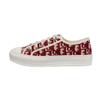 (W) Dior Walk'N'Dior Embroidered Canvas Low 'Deep Amaranth'