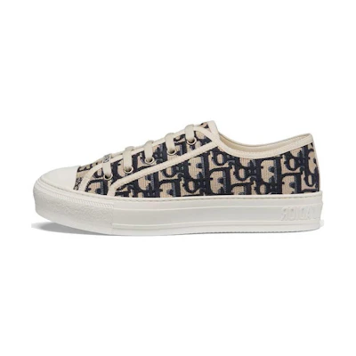 (W) Dior Walk'N'Dior Embroidered Canvas Low 'Deep Blue'