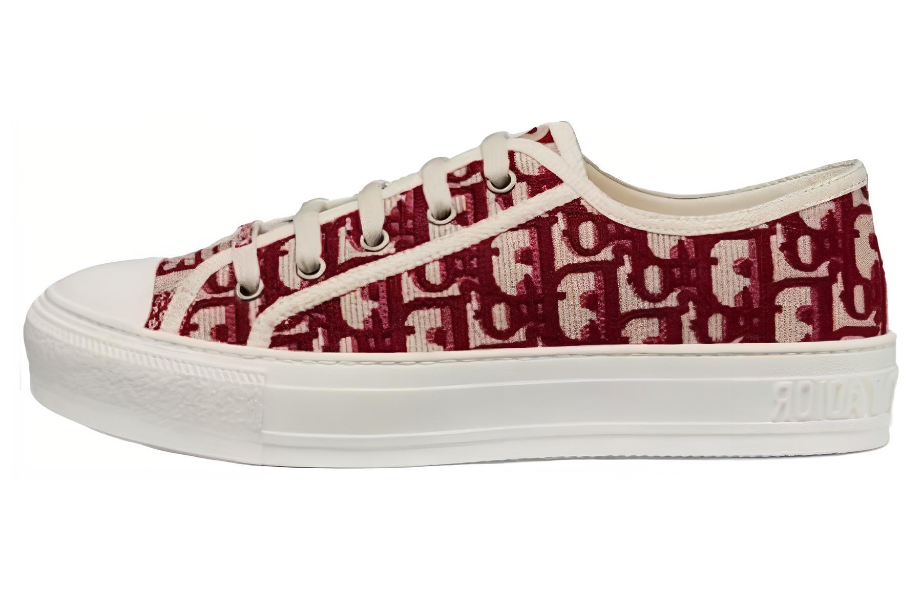 (Women) Dior Walk'n'Dior Embroidered Canvas Low 'Deep Amaranth' KCK211OBE_S16V