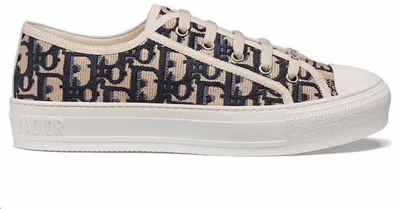 (W) ディオール Walk'N'Dior 刺繍ローカット (ディープブルー) KCK211OBE_S56B Order (W) ディオール Walk'N'Dior 刺繍ローカット (ディープブルー) KCK211OBE_S56B