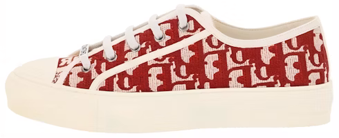 (Women) Dior Walk'N'Dior Embroidered Cotton Low 'Dior Oblique - Red' KCK211OBE-S33R (Women) Dior Walk'N'Dior Embroidered Cotton Low 'Dior Oblique - Red' KCK211OBE-S33R