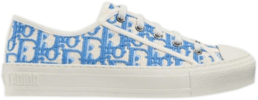(Women) Dior Walk'N'Dior Embroidered Cotton Low 'Dior Oblique - Corn Flower' KCK211OBE-S11N (Women) Dior Walk'N'Dior Embroidered Cotton Low 'Dior Oblique - Corn Flower' KCK211OBE-S11N