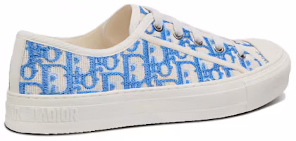 Shop (女子)Dior Walk'N'Dior 刺繡棉布低筒 'Dior Oblique - 矢車菊' KCK211OBE-S11N