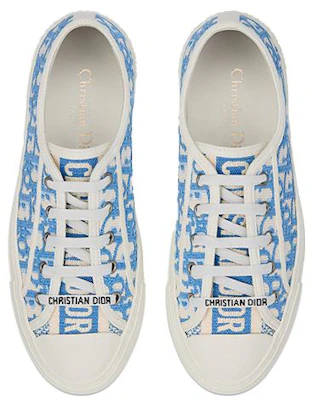(女子)Dior Walk'N'Dior 刺繡棉布低筒 'Dior Oblique - 矢車菊' KCK211OBE-S11N Purchase (女子)Dior Walk'N'Dior 刺繡棉布低筒 'Dior Oblique - 矢車菊' KCK211OBE-S11N