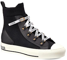 Lookbook DIOR迪奧 Walk‘n‘Dior 帆布 高筒 時尚運動鞋 女款 黑色