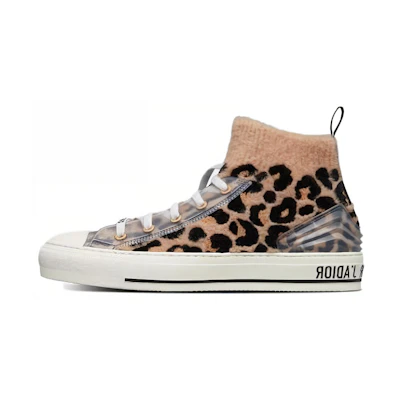 (W) Dior Walk'n'Dior High-Top Sneakers 'Leopard Print'