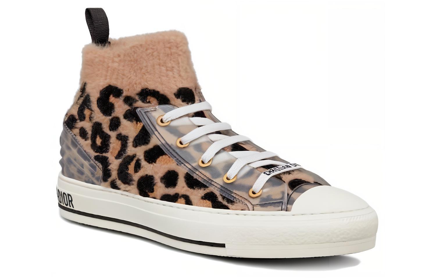 Lookbook DIOR 迪奧 Walk‘n‘Dior 豹紋高筒板鞋 女款 棕色