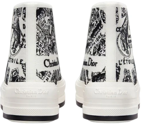 DIOR迪奧 Walk‘n‘Dior 棉布 刺繡 高幫 時尚板鞋 女款 白色 Purchase DIOR迪奧 Walk‘n‘Dior 棉布 刺繡 高幫 時尚板鞋 女款 白色