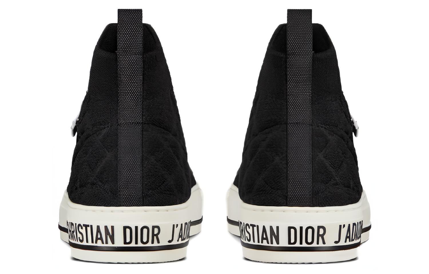 Purchase Dior迪奧 Walk‘n‘Dior 藤格紋休閒高幫 時尚板鞋 女款 黑色