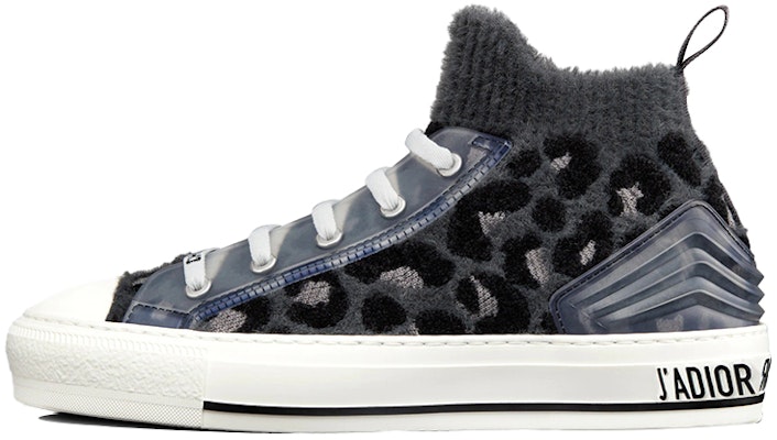 (Women) Dior Walk'n'Dior High-Top Sneaker 'Grey Blue Leopard' KCK328KMR_S27G Buy (Women) Dior Walk'n'Dior High-Top Sneaker 'Grey Blue Leopard' KCK328KMR_S27G