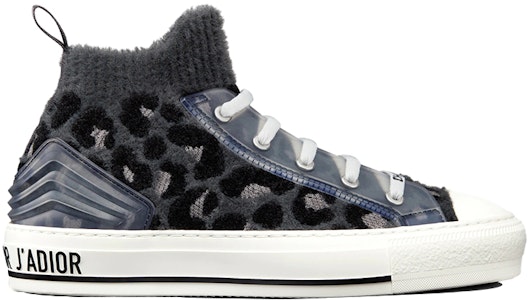 (W) 迪奥 Walk'n'Dior 高帮运动鞋“灰蓝豹纹” KCK328KMR_S27G Order (W) 迪奥 Walk'n'Dior 高帮运动鞋“灰蓝豹纹” KCK328KMR_S27G