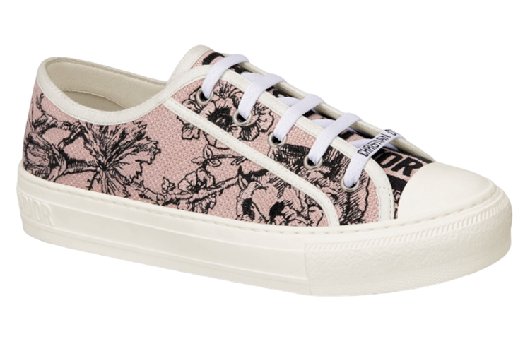 Order (W) Dior Walk''n''Dior Lage Sneaker ''Nude Geborduurd Canvas'' KCK211GRB_S15X