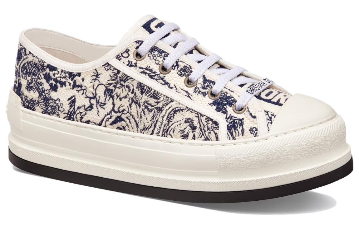 Order (W) Dior Walk''n''Dior Baskets Basses ''Blanc Bleu Broderie'' KCK385TJE_S68B