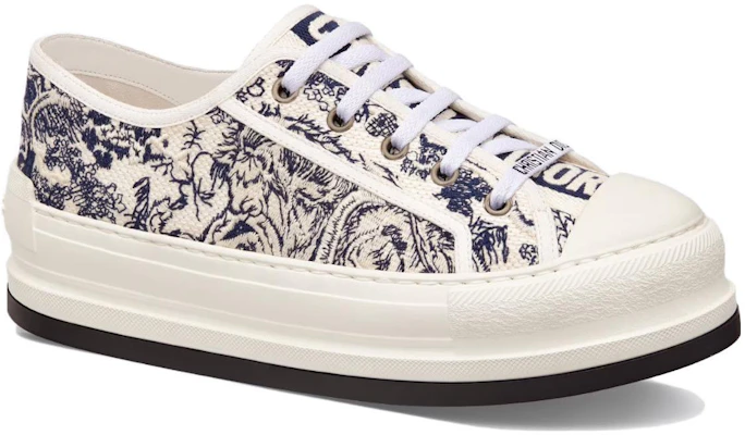 (W) Dior Walk''n''Dior Baskets Basses ''Blanc Bleu Broderie'' KCK385TJE_S68B Order (W) Dior Walk''n''Dior Baskets Basses ''Blanc Bleu Broderie'' KCK385TJE_S68B