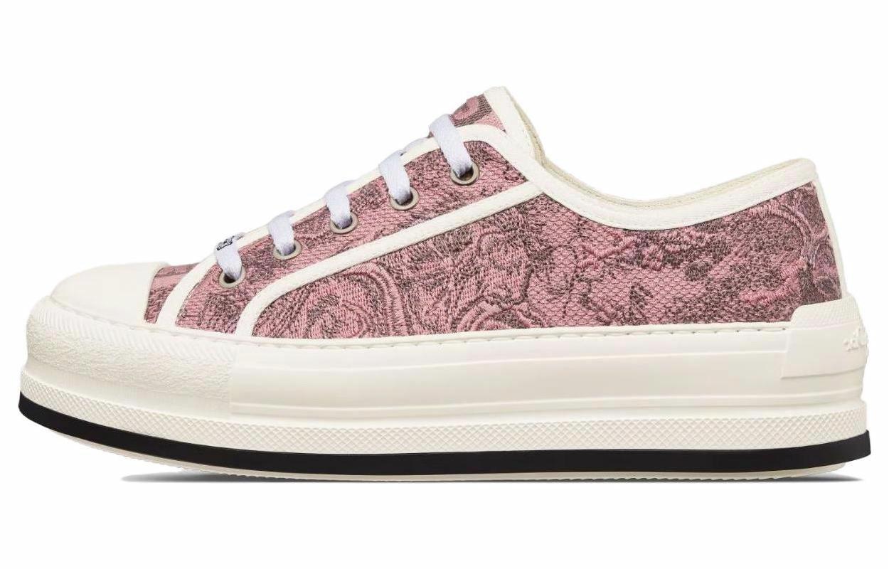 (Women) Dior Walk'n'Dior Low-Top Sneakers 'Pink Embroidered Canvas' KCK385TJE_S62P