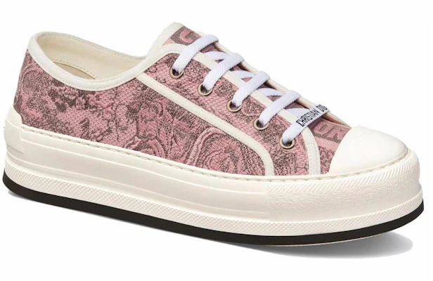 (W) Dior Walk'n'Dior ピンク刺繍キャンバス スニーカー KCK385TJE_S62P Order (W) Dior Walk'n'Dior ピンク刺繍キャンバス スニーカー KCK385TJE_S62P