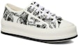 Order (W) Dior Walk'n'Dior Rendah 'Kanvas Sulaman Putih' KCK385KPY_S15W